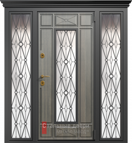 Входные двери МДФ в Мытищах «Двери МДФ со стеклом»
