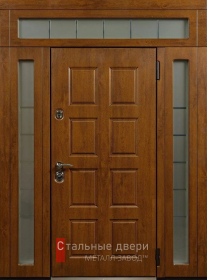 Стальная дверь С фрамугой №17 с отделкой МДФ ПВХ