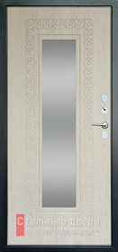 Стальная дверь Дверь с терморазрывом с зеркалом №3 с отделкой МДФ ПВХ
